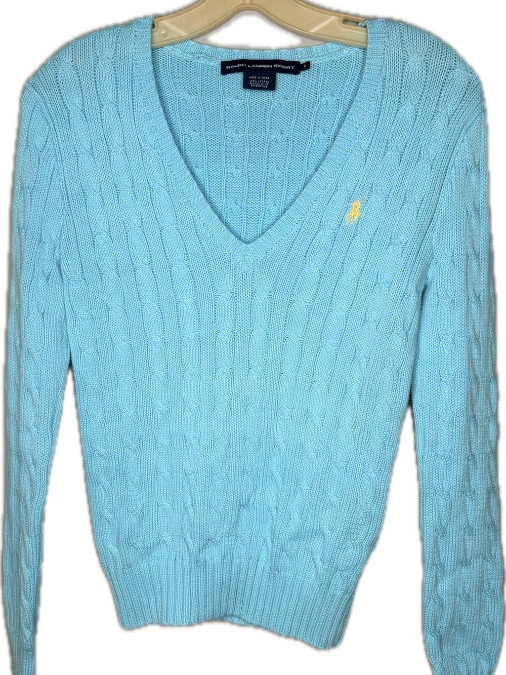 Ralph Lauren Sport Blue Cotton Sweater